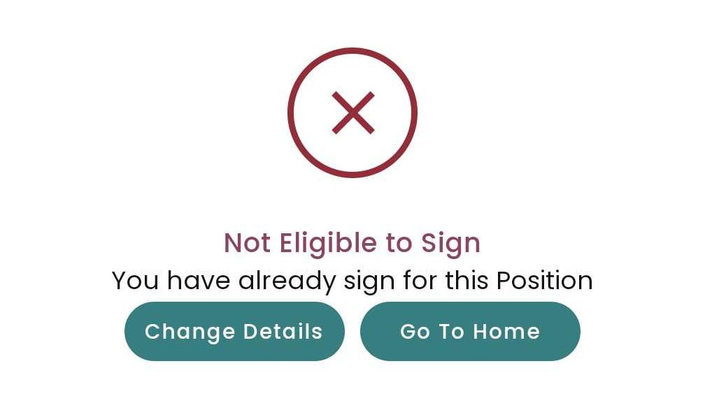 New Mexico Online Candidate Nominating Petition Signature Portal Error