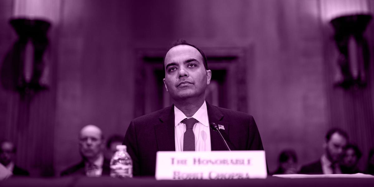 Rohit Chopra Fired Terminated Donald Trump CFPB